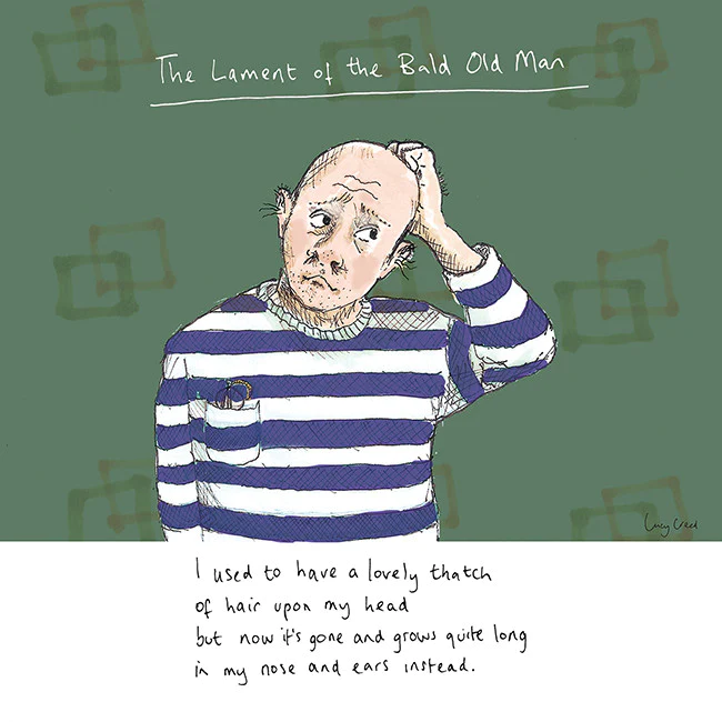 Bald Man S Lament Birthday Card The Dotty House