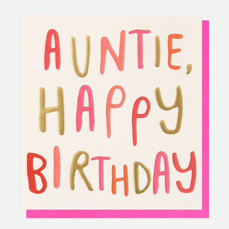 Auntie Birthday Card from The Dotty House