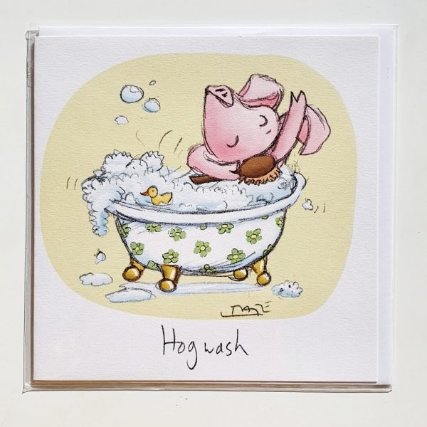 Hogwash Greetings Card