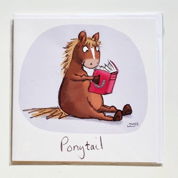 Ponytail Greetings Card