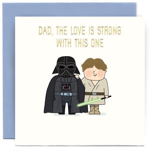 Star Wars Father's Day Card From The Dotty House