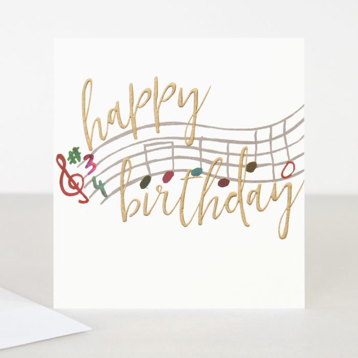 Musical Notes Birthday Card from The Dotty House