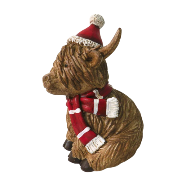 Christmas Highland Cow Decoration