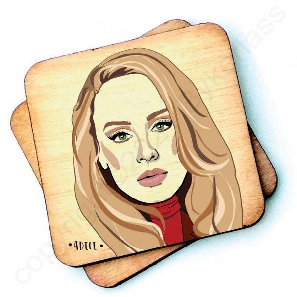 Adele Character Wooden Coaster