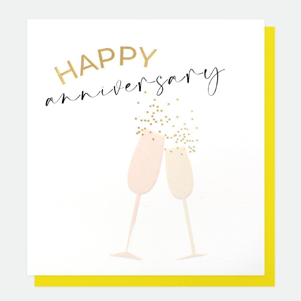 Happy Anniversary Glasses Card from The Dotty House