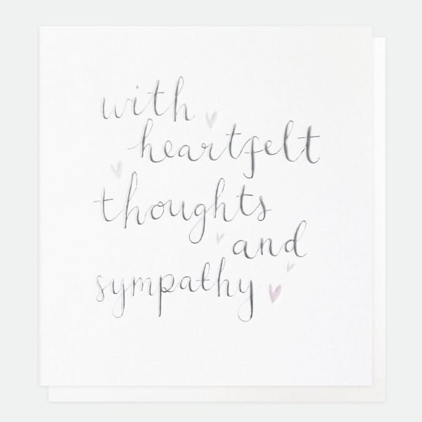 With Heartfelt Thoughts And Sympathy Card