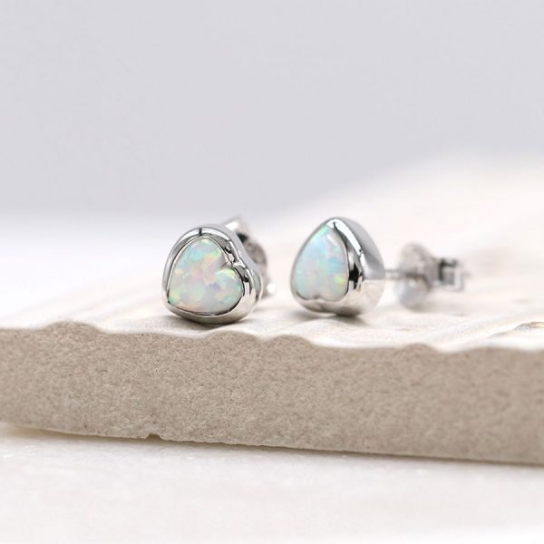 Real opal sales stud earrings