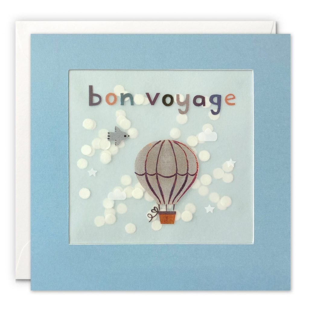 Bon Voyage Balloon Shakies Card from The Dotty House