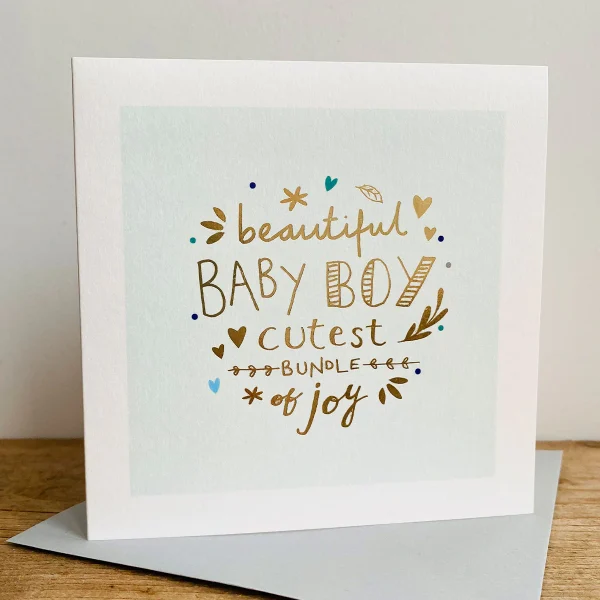 Bundle of Joy Baby Boy Card