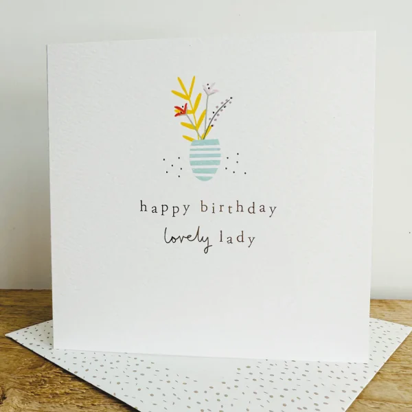 Lovely Lady Birthday Card