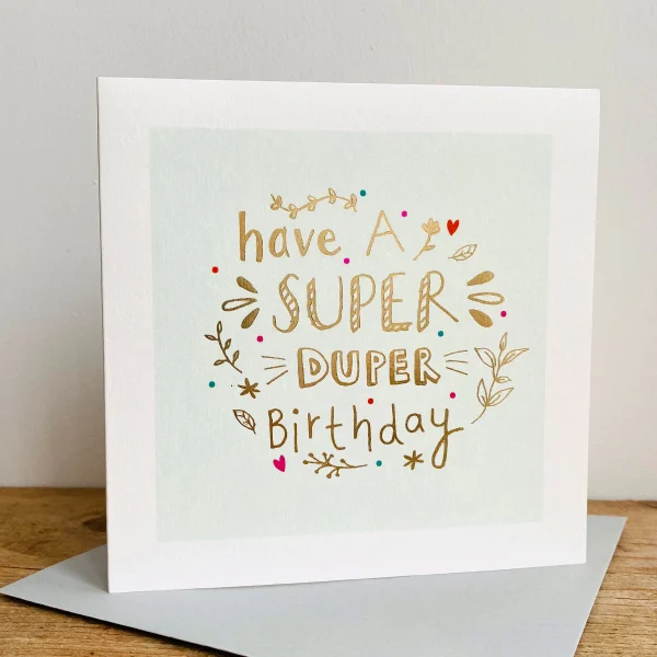 Super Duper Birthday Card | The Dotty House