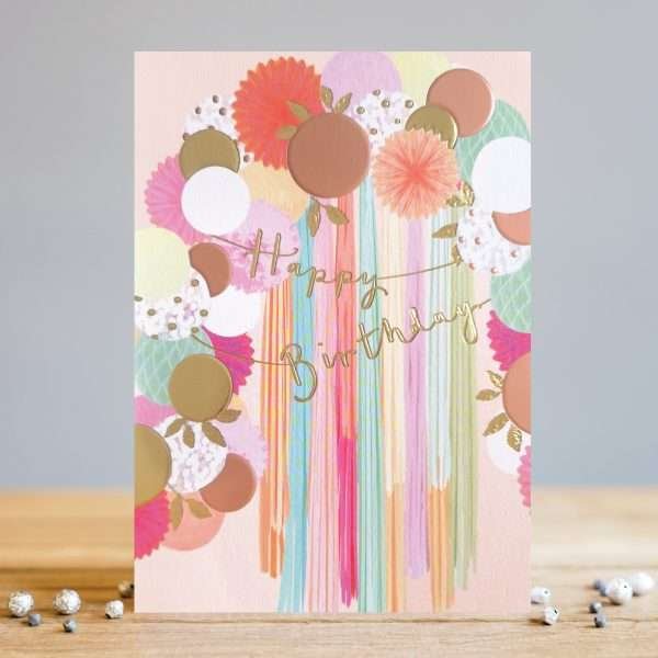 A bright fun balloons birthday card