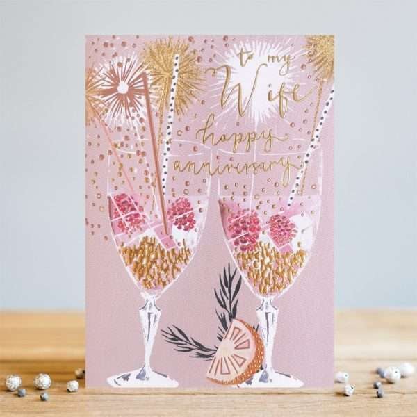 Wife Anniversary Card from The Dotty House