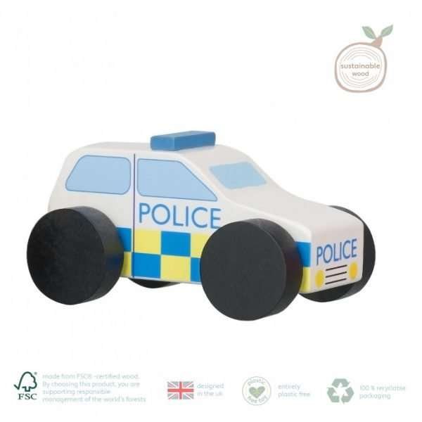 Wooden Police Car