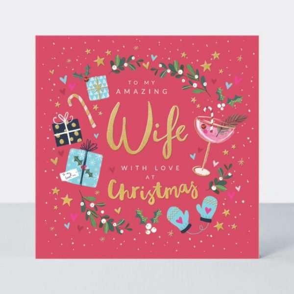 Amazing Wife Christmas Card