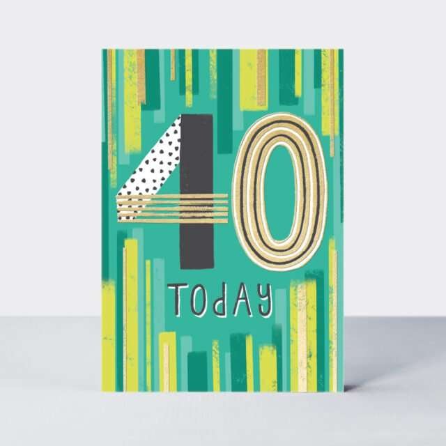 Zingy 40th Birthday Card | The Dotty House