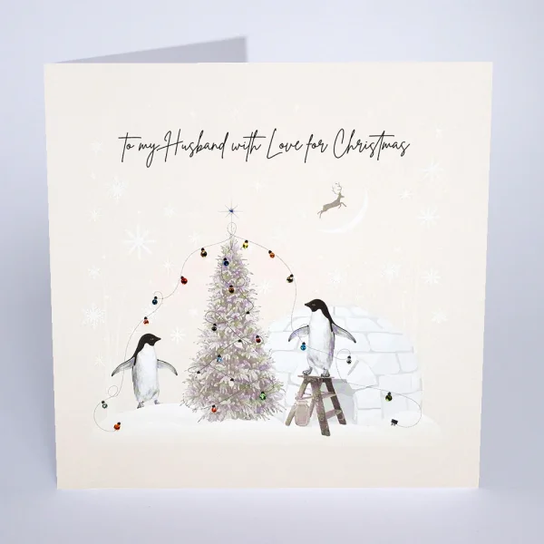 Large Husband With Love Christmas Card