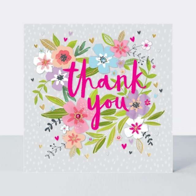 Floral Thank You Card from The Dotty House