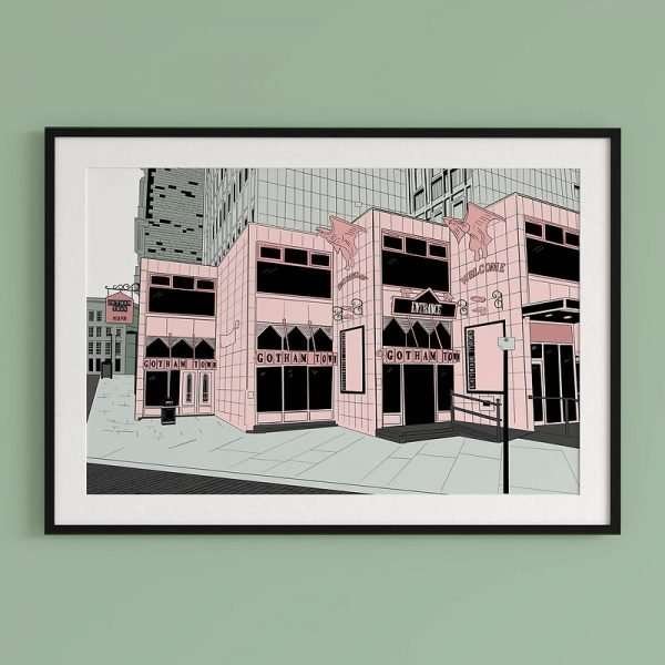 A print of Gotham Town bar in Newcastle upon Tyne