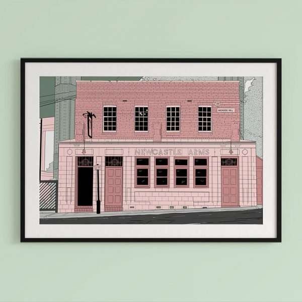 A print of the Newcastle Arms