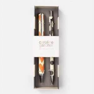 A lovely boxed set from Caroline Gardner with a pen with the multi heart design and a pencil with mono spot design