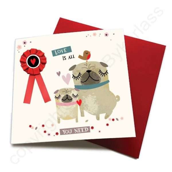 Pugs Greetings Card