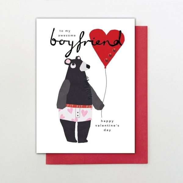 Awesome Boyfriend Valentine's Day Card