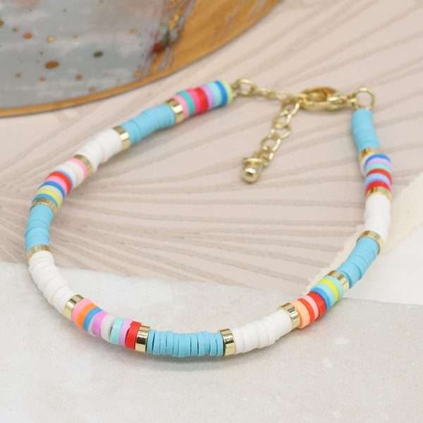 Colour Fimo Bead Bracelet