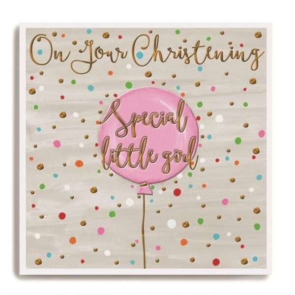 Special Little Girl Christening Card