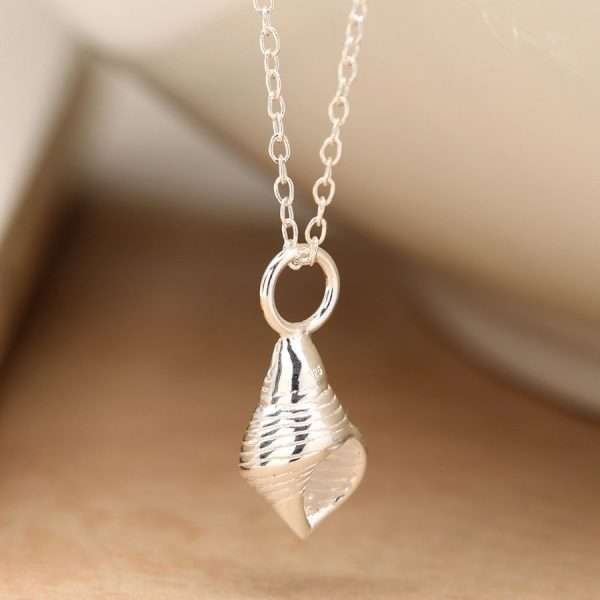 Sterling Silver Conch Shell Necklace