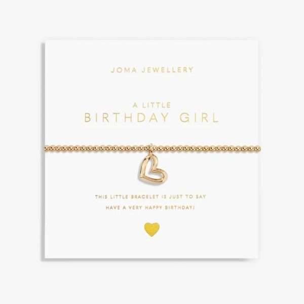 Gold A Little Birthday Girl Bracelet