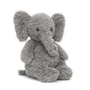 A sweet little Archibald Elephant from Jellycat. With a big podgy tummy and long trunk, his fur is fluffy and silky smooth.