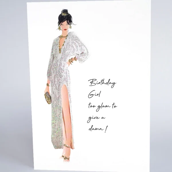 Too Glam Birthday Card