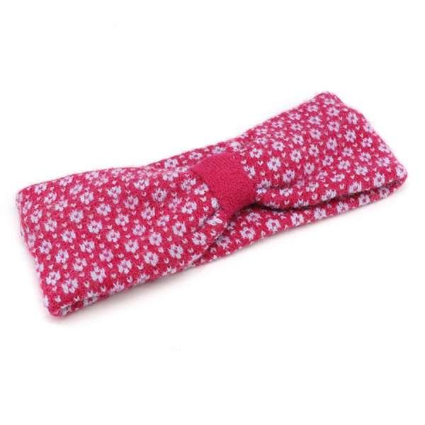 A lovely bright pink scandi cosy knit headband