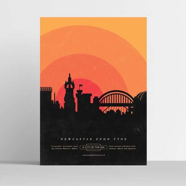 Newcastle Travel Poster Print