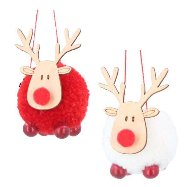 Gisela Graham Pom Pom Reindeer