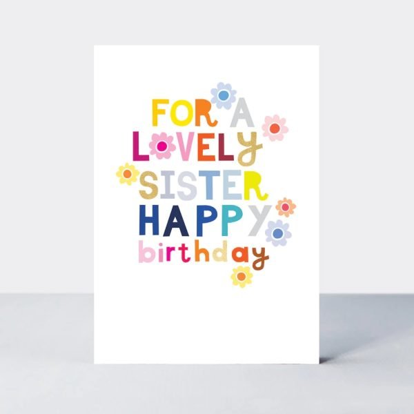 Lovely Sister Birthday Card