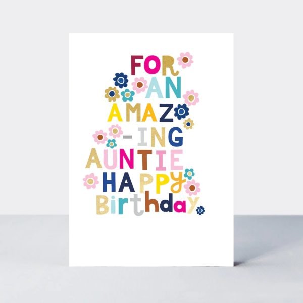 Amazing Auntie Birthday Card