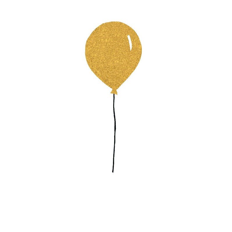 Golden Balloon Card | The Dotty House