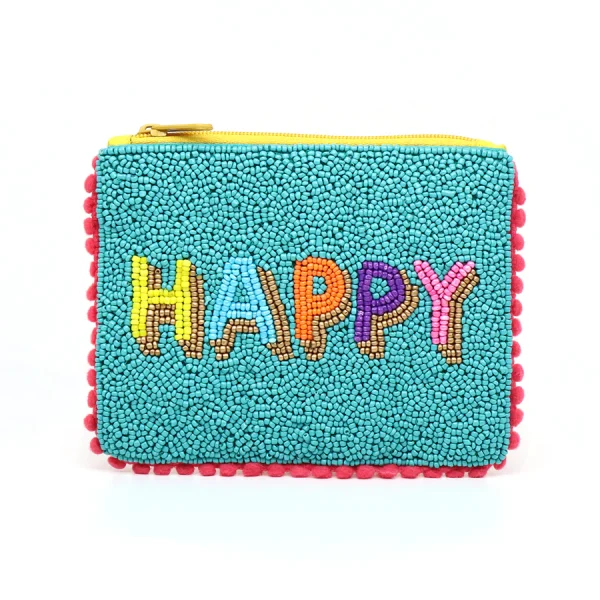 Happy Beaded Purse