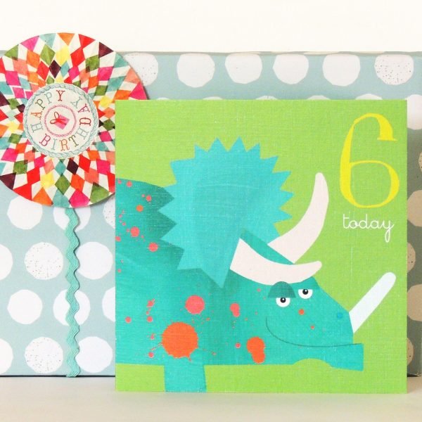 Party Dinosaur 6 Today Card