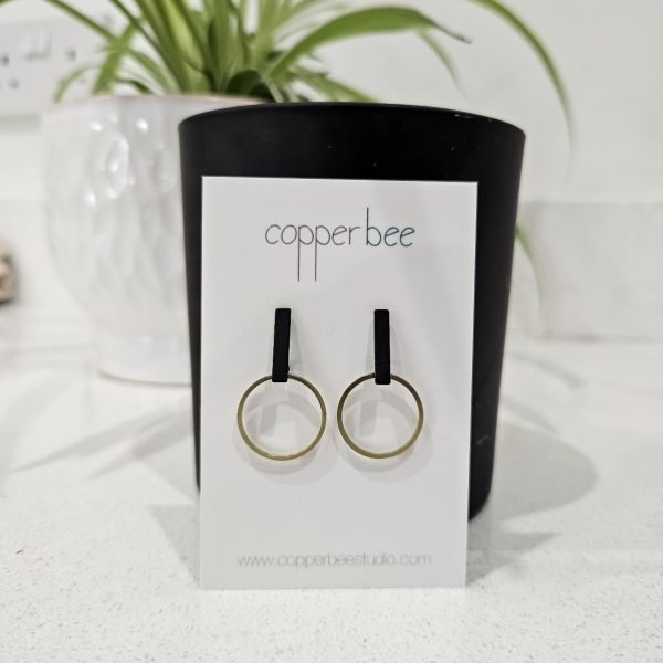 Line and Circle Earrings