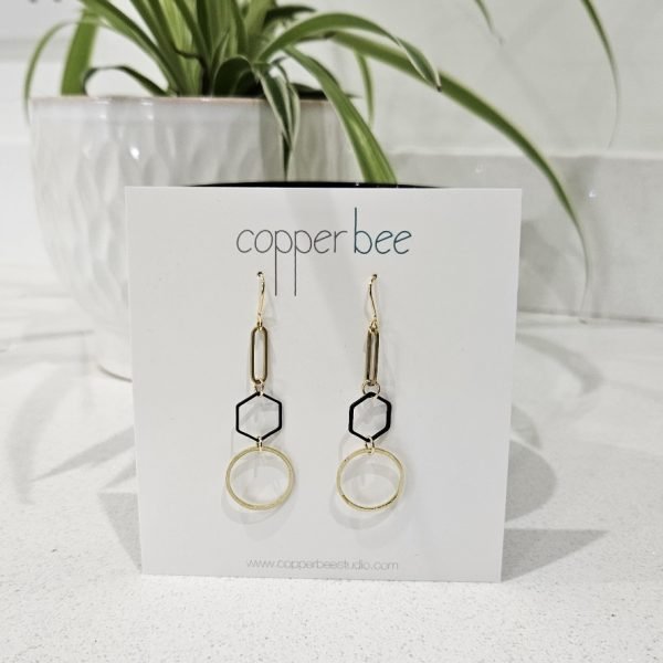 Triple Geo Earrings