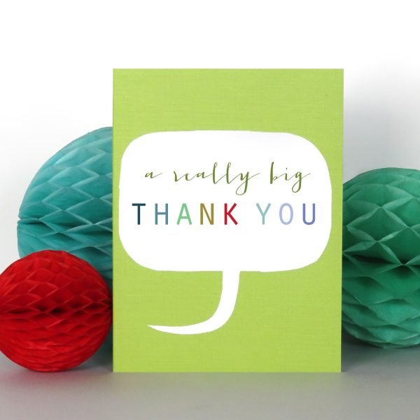 Colourful Thank You card