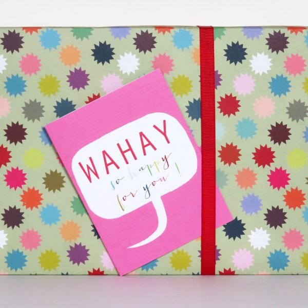 Colourful Wahay card