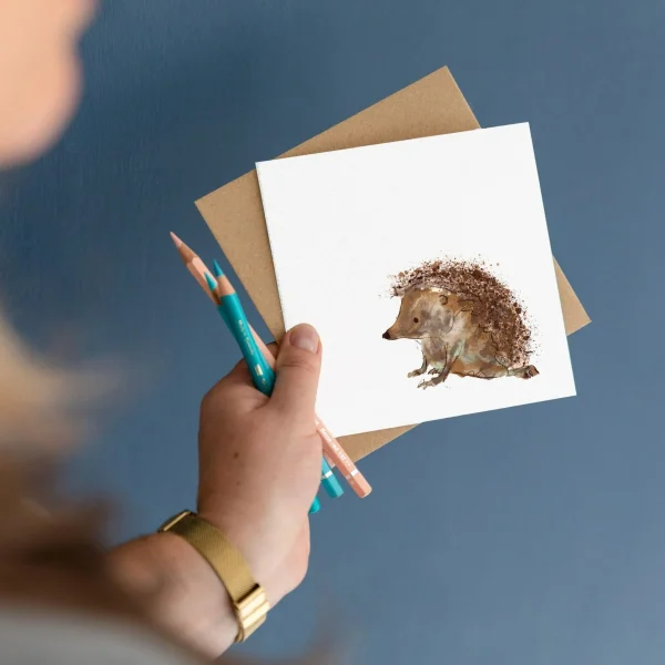 Evelyn Hedgehog Card