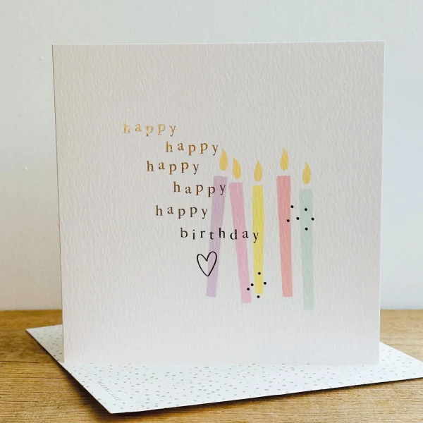 Happy Birthday Candles Card