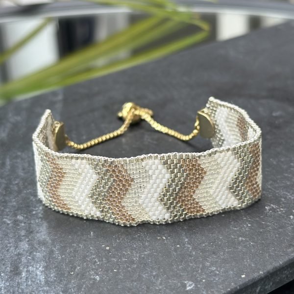 Cream Chevron Bracelet