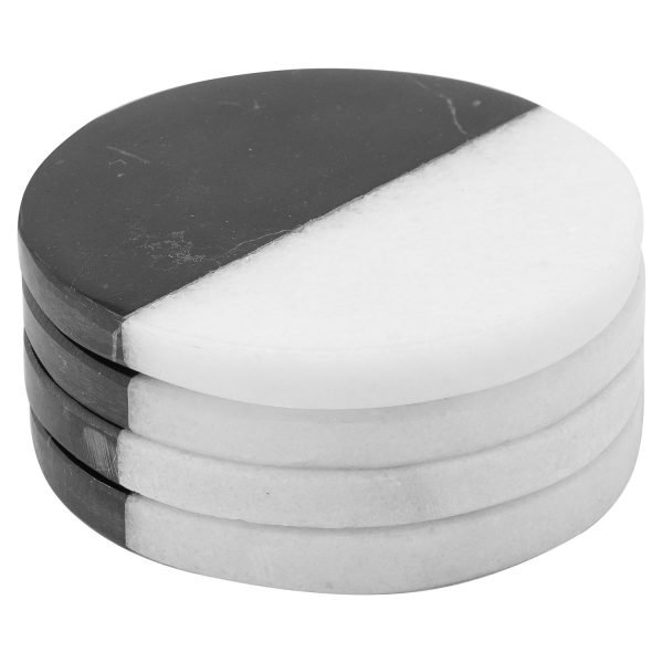 Black and White Stone Coasters