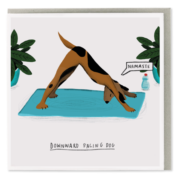 Downward Facing Dog Card